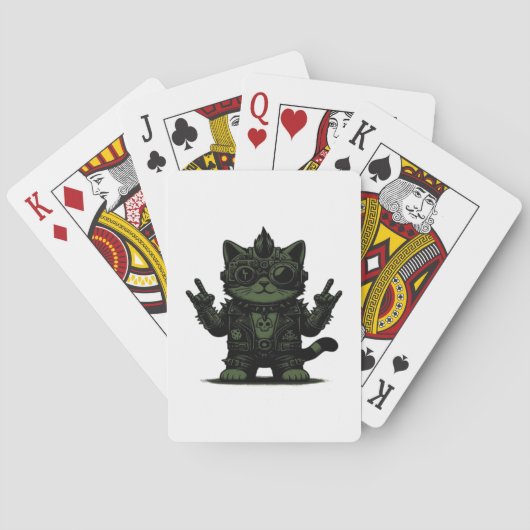 Whimsigoth Cyborg  Art Design Classic Pokerkaarten (Achterkant)