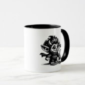 Whimsigoth Cyborg Internet Troll  Art Design Mok (Voorkant rechts)