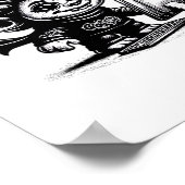 Whimsigoth Cyborg Internet Troll  Art Design Poster (Hoek)