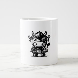 Whimsigoth Cyborg Koe Vintage Kunst Design Klassie Grote Koffiekop