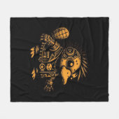 Whimsigoth Cyborg Platypus Art Design Fleece Deken (Voorkant (Horizontaal))