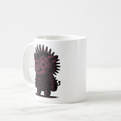 Whimsigoth Cyborg Sloth  Art Design Classic Koffiemok (Voorkant links)