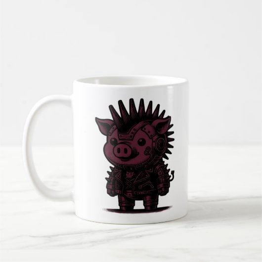 Whimsigoth Cyborg Sloth  Art Design Classic Koffiemok (Links)
