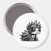 Whimsigoth Cyborg Turtle  Art Design Classi Magneet (Voorkant / Achterkant)