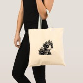 Whimsigoth Cyborg Turtle Art Design Classi Tote Bag (Voorkant (product))
