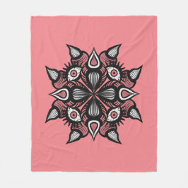 Whimsigoth Demon Monster Pastel Roze Horror Fleece Deken