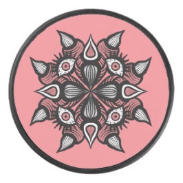 Whimsigoth Demon Monster Pastel Roze Horror Hockey Puck
