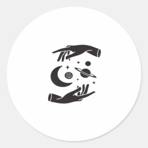Whimsigoth Design Ronde Sticker