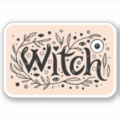 Whimsigoth esthetische heks sticker (Voorkant)