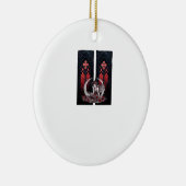 Whimsigoth Fairy Gothic Style Classic Keramisch Ornament (Rechts)