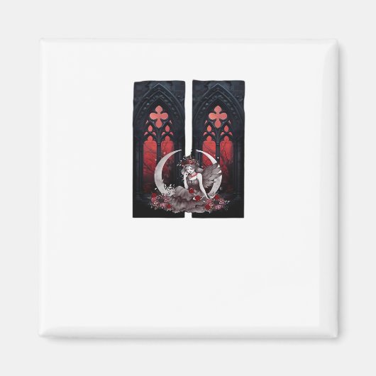 Whimsigoth Fairy Gothic Style Classic Magneet (Voorkant)