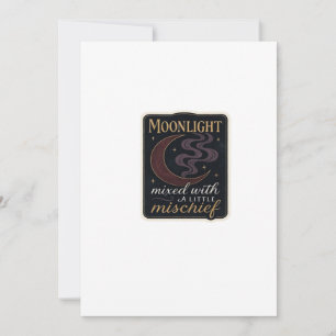Whimsigoth Fantasie Mysterieuze Bossen, Manen & Ma Feestdagenkaart