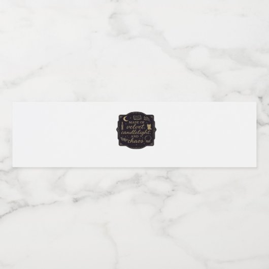 Whimsigoth Fantasy Mysterieuze Bossen, Manen & Mag Waterfles Etiket (Enkel label)