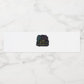 Whimsigoth Fantasy Mysterieuze Bossen, Manen & Mag Waterfles Etiket (Enkel label)