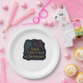 Whimsigoth Fantasy Mystieke bossen, manen en magie Papieren Bordje (Feest)