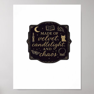 Whimsigoth Fantasy Mystieke bossen, manen en magie Poster