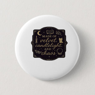 Whimsigoth Fantasy Mystieke bossen, manen en magie Ronde Button 5,7 Cm
