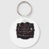 Whimsigoth Fantasy Mystieke bossen, manen en magie Sleutelhanger (Voorkant)