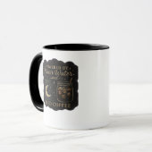 Whimsigoth Fantasy – Mystieke bossen, manen en man Mok (Voorkant links)