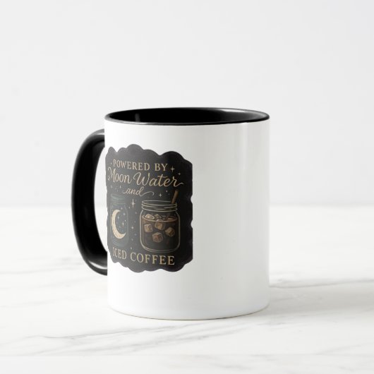 Whimsigoth Fantasy – Mystieke bossen, manen en man Mok (Voorkant links)