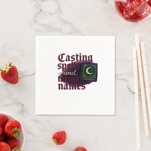 Whimsigoth Fantasy – Mystieke bossen, manen en man Servet (Insitu)