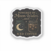 Whimsigoth Fantasy – Mystieke bossen, manen en man Sticker (Voorkant)