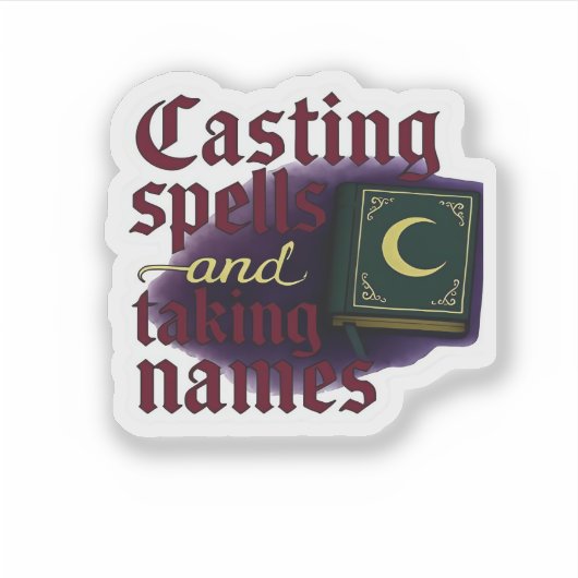 Whimsigoth Fantasy – Mystieke bossen, manen en man Sticker (Voorkant)