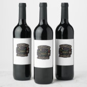 Whimsigoth Fantasy – Mystieke bossen, manen en man Wijn Etiket (Flessen)