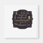 Whimsigoth Fantasy Mystieke Bossen, Manen & Magie Magneet (Voorkant)