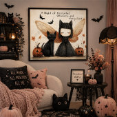 Whimsigoth Fee en Kat Gepersonaliseerde Muur Kunst Poster
