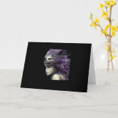 Whimsigoth Funny Design voor Halloween Kaart (Gele Bloem)