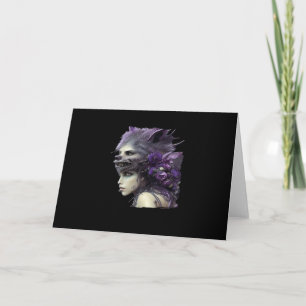 Whimsigoth Funny Design voor Halloween Kaart