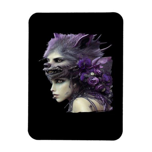 Whimsigoth Funny Design voor Halloween Magneet (Verticaal)