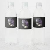 Whimsigoth Funny Design voor Halloween Waterfles Etiket (Flessen)