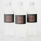 Whimsigoth Gouden Wijnstok Grafisch Waterfles Etiket (Flessen)