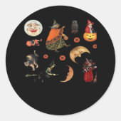 Whimsigoth Halloween Pack Classic Ronde Sticker (Voorkant)