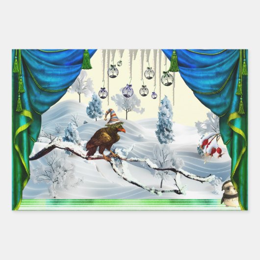 WHIMSIGOTH HOLIDAY wrapping paper 3 vel-set (Voorkant)