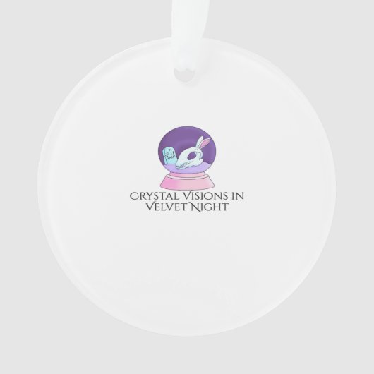 Whimsigoth Ink – Mystical Forests, Moons & Magic R Ornament (voorkant)