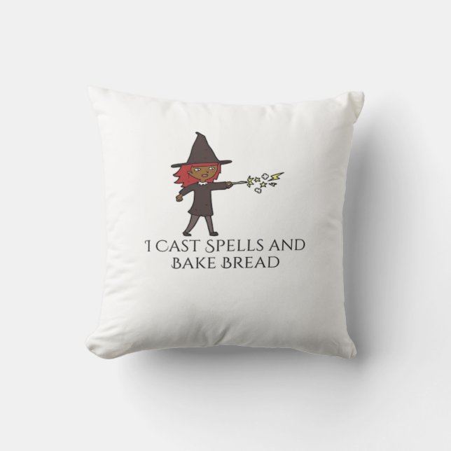 Whimsigoth Ink – Mystieke bossen, manen en magie C Kussen (Voorkant)