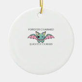 Whimsigoth Ink – Mystieke bossen, manen en magie F Keramisch Ornament (Voorkant)