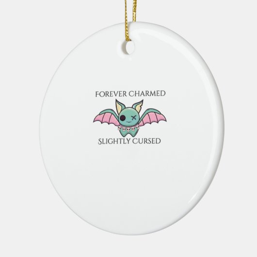 Whimsigoth Ink – Mystieke bossen, manen en magie F Keramisch Ornament (Links)