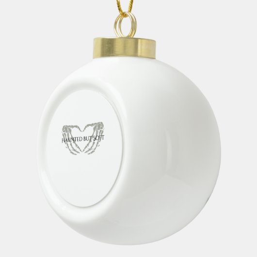 Whimsigoth Ink – Mystieke bossen, manen en magie F Keramische Bal Ornament (Rechts)