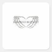 Whimsigoth Ink – Mystieke bossen, manen en magie F Vierkante Sticker (Voorkant)