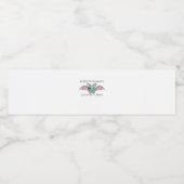 Whimsigoth Ink – Mystieke bossen, manen en magie F Waterfles Etiket (Enkel label)