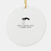 Whimsigoth Ink – Mystieke bossen, manen en magie Keramisch Ornament (Voorkant)