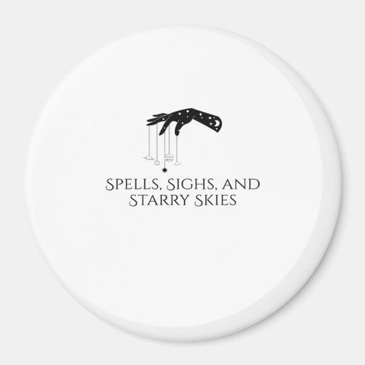 Whimsigoth Ink – Mystieke bossen, manen en magie Magneet (Voorkant)