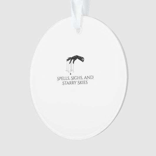 Whimsigoth Ink – Mystieke bossen, manen en magie Ornament (voorkant)