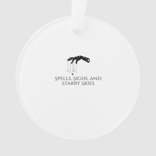 Whimsigoth Ink – Mystieke bossen, manen en magie Ornament (voorkant)