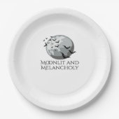 Whimsigoth Ink – Mystieke bossen, manen en magie Papieren Bordje (Voorkant)