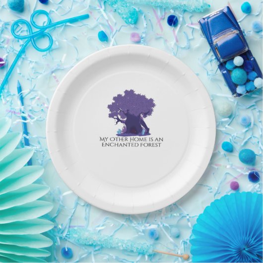 Whimsigoth Ink – Mystieke bossen, manen en magie Papieren Bordje (Feest)